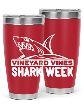 vineyard vines Shark Week Style 8#- shark  fish- Tumbler