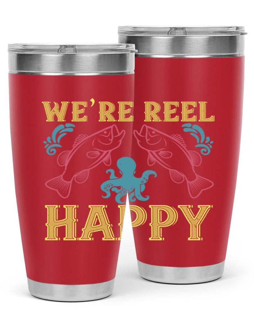 we’re reel happy 233#- fishing- Tumbler