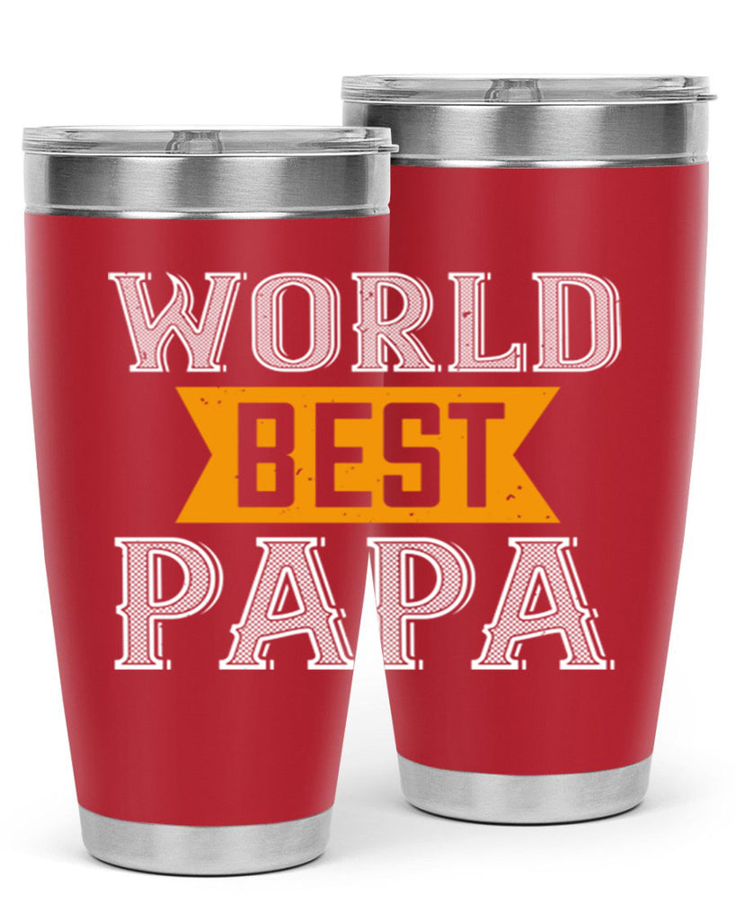world best papa 1#- grandpa - papa- Tumbler