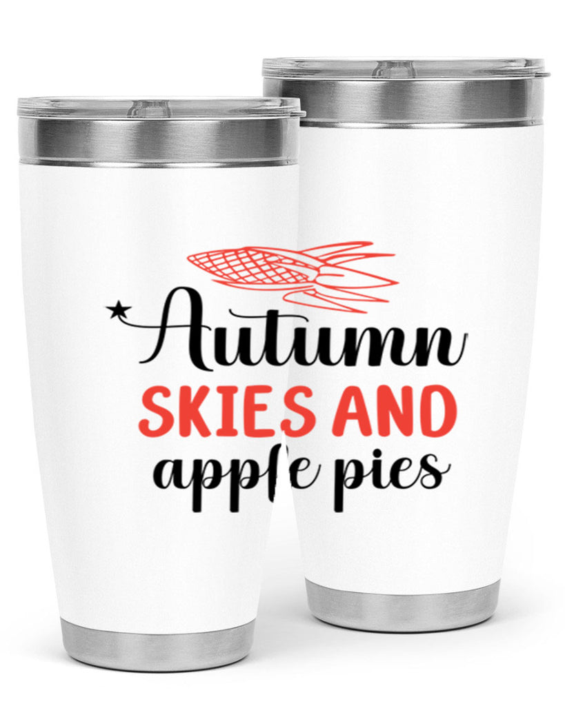 Autumn skies and apple pies 29#- fall- Tumbler