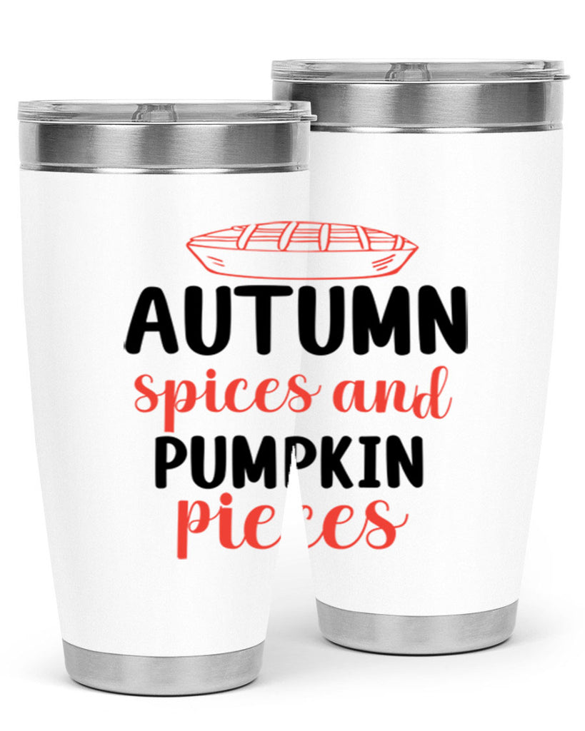 Autumn spices and pumpkin pieces 32#- fall- Tumbler