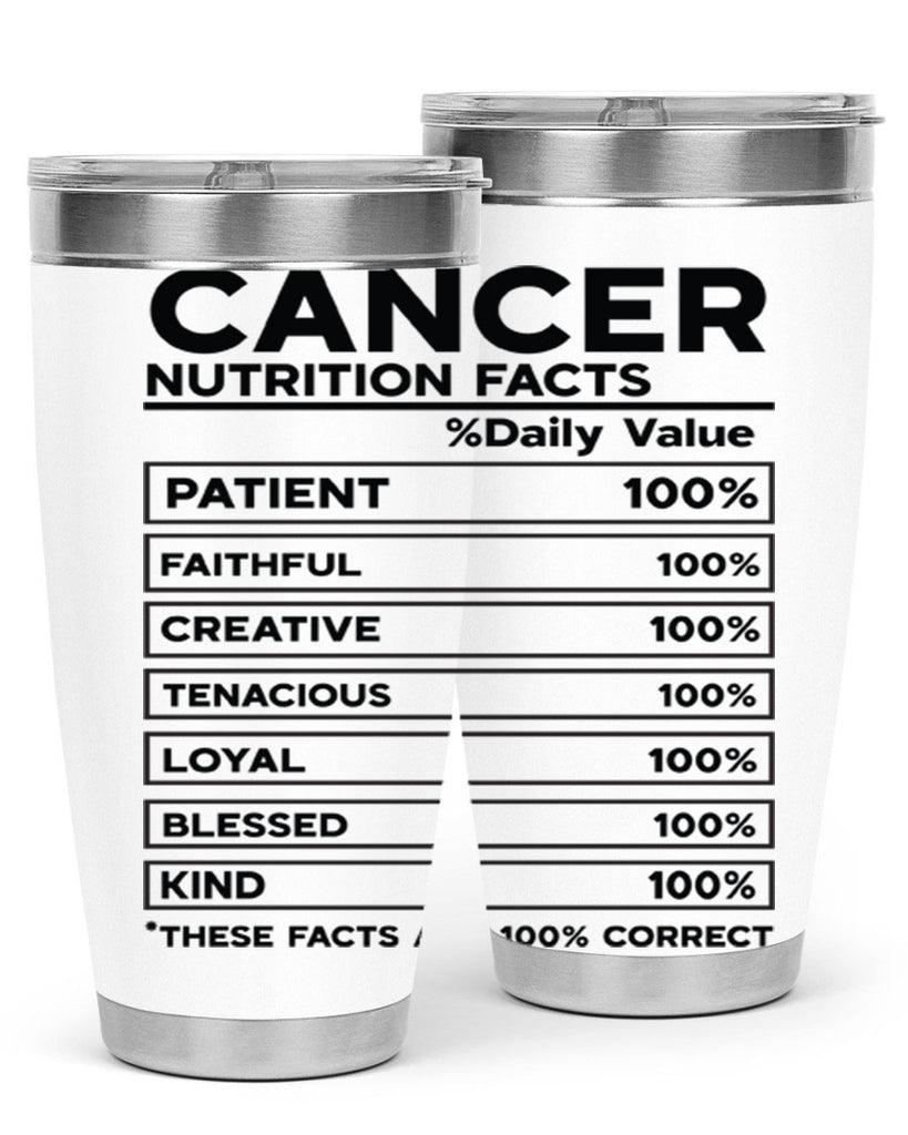 Cancer Nutrition Facts 148#- zodiac- Tumbler