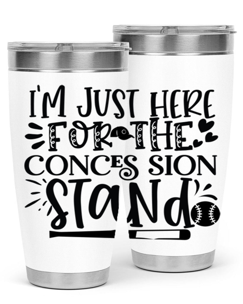 Im Just Here For the Conces sion stand 2072#- baseball- Tumbler