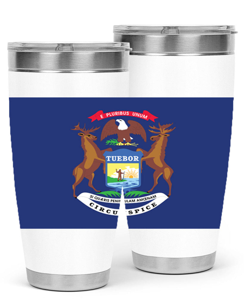 Michigan 30#- Us Flags- Tumbler
