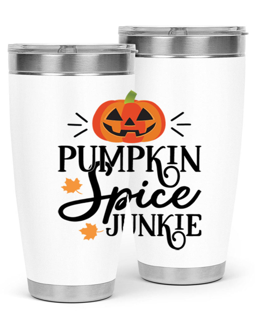 Pumpkinspicejunkie 568#- fall- Tumbler
