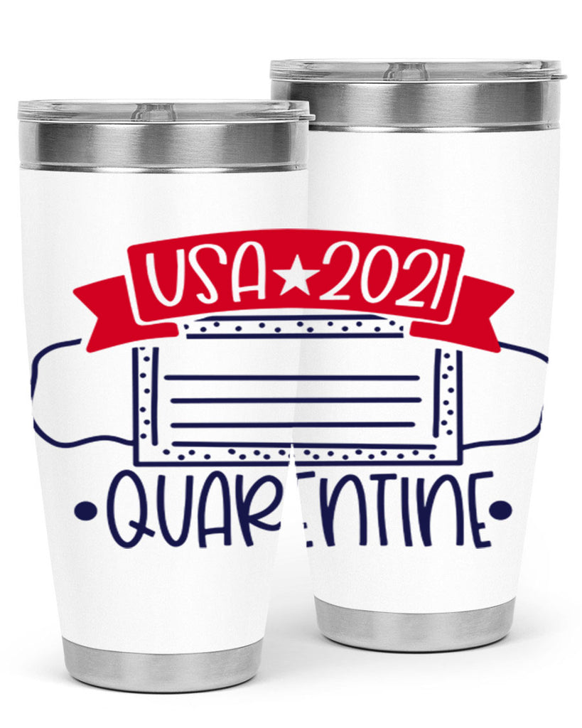 USA Quarentine Style 183#- Fourt Of July- Tumbler