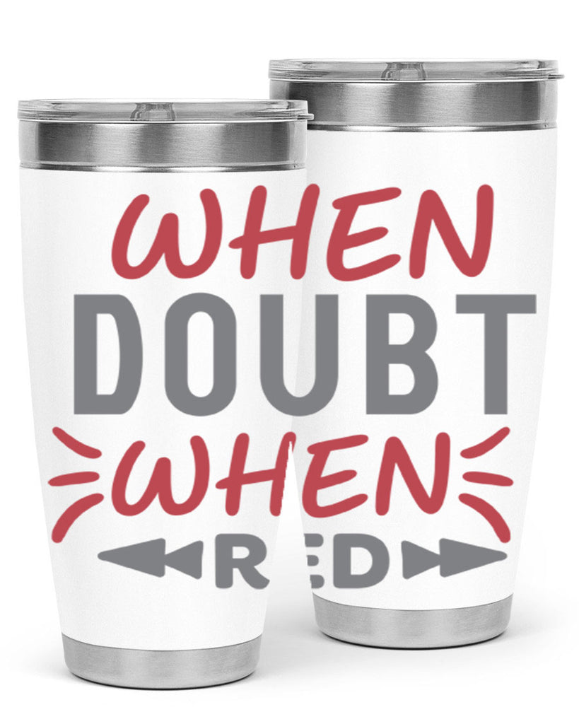 When Doubt Wear Red 154#- fashion- Cotton Tank