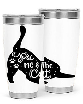You Me The Cat Style 111#- cat- Tumbler