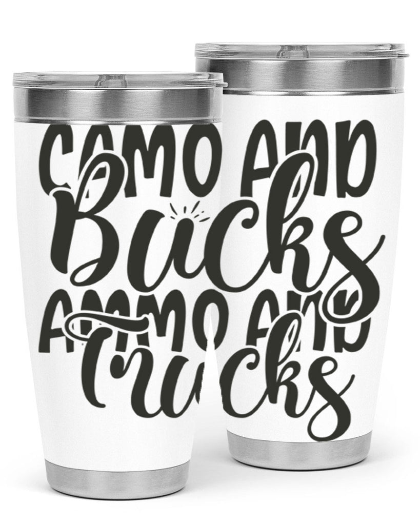 camo and bucks ammo and trucks 18#- hunting- Tumbler