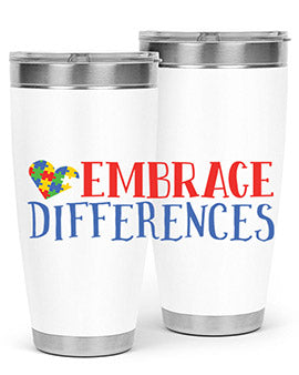 embrace differences Style 13#- autism- Tumbler