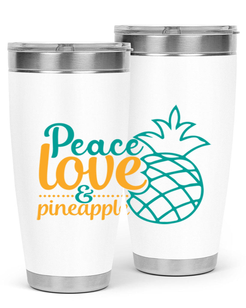 peace love pineapple Style 82#- summer- Tumbler