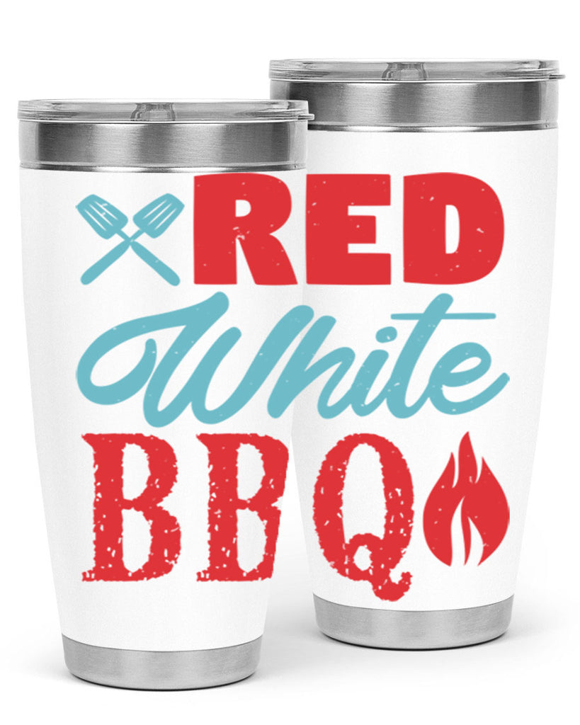 red white bbq 15#- bbq- Tumbler