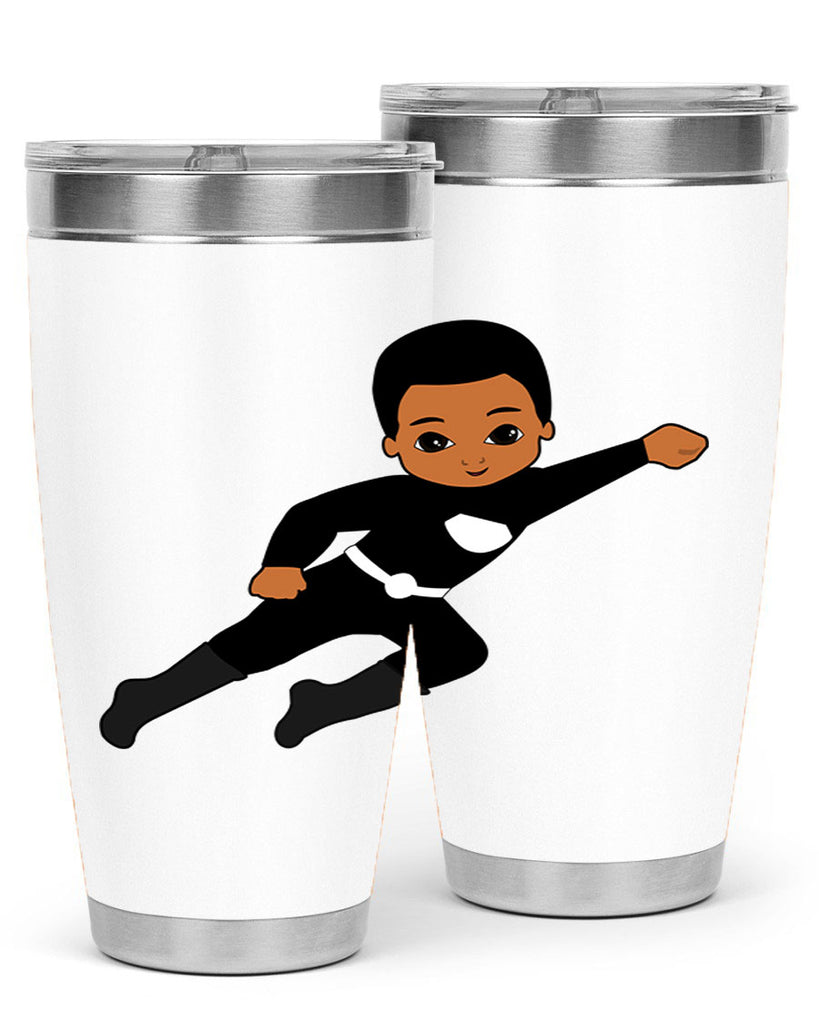 super kid 7#- black men - boys- tumbler
