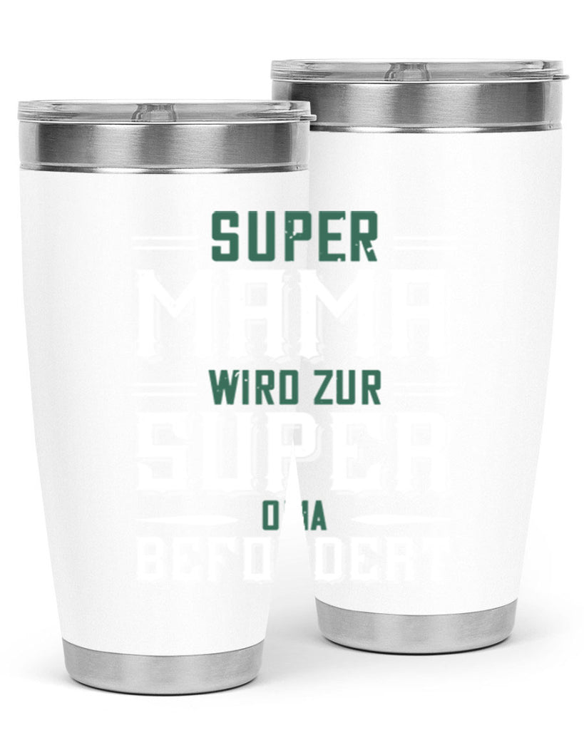 super mama wird zur 9#- grandpa - papa- Tumbler