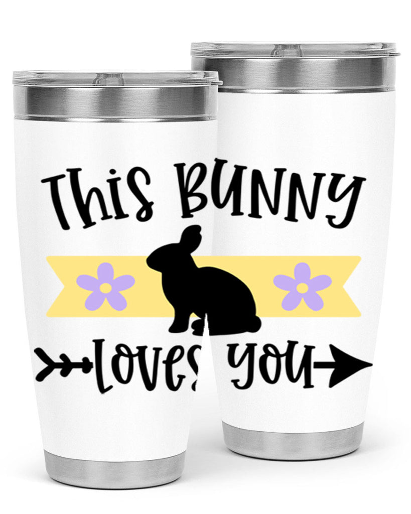 this bunny loves you 10#- easter- Tumbler