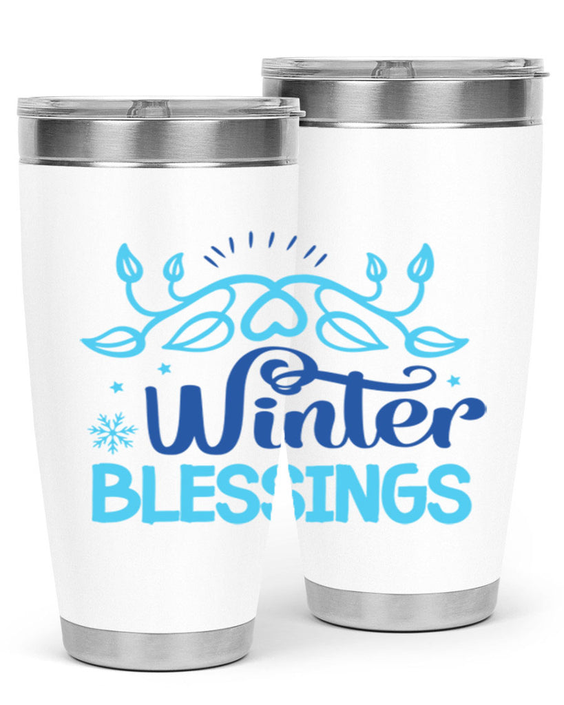 winter blessings 495#- winter- Tumbler