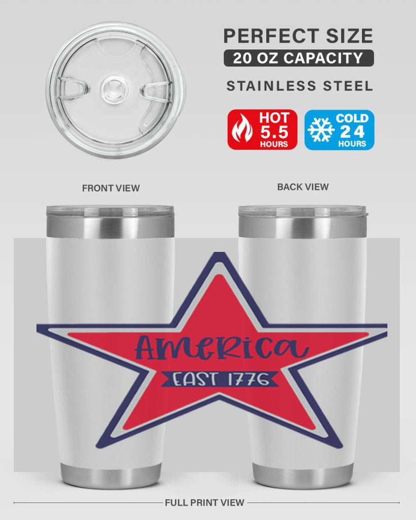 America East Style 144#- Fourt Of July- Tumbler