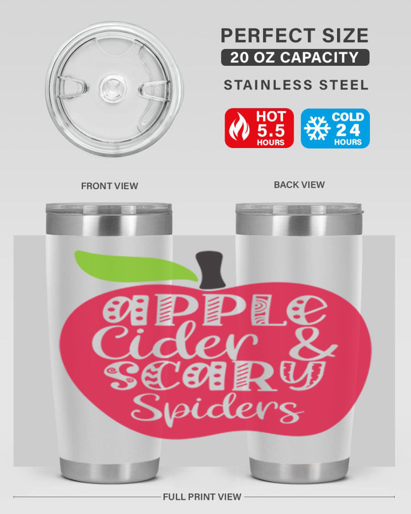 Apple Cider Scary Spiders 10#- fall- Tumbler