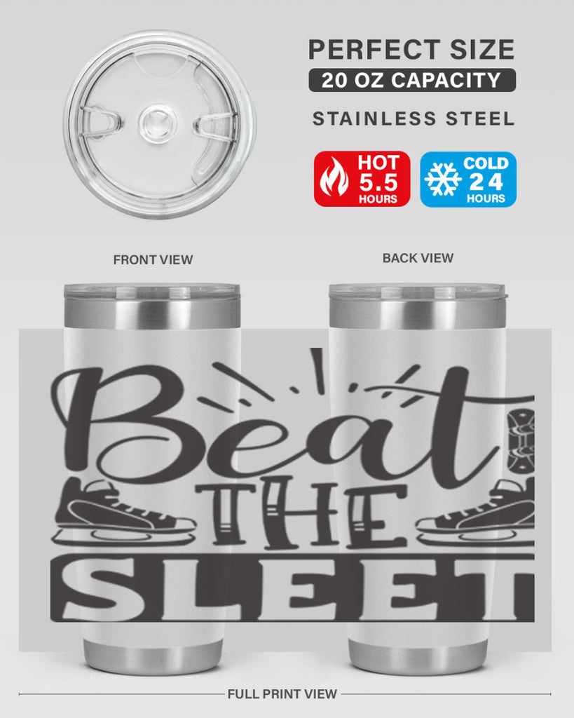 Beat the sleet 24#- winter- Tumbler