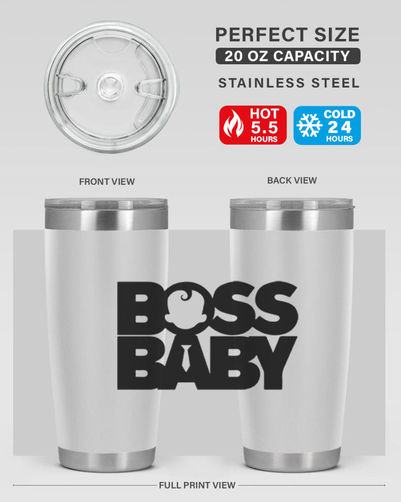 Boss Baby On Board 1#- black words phrases- Cotton Tank