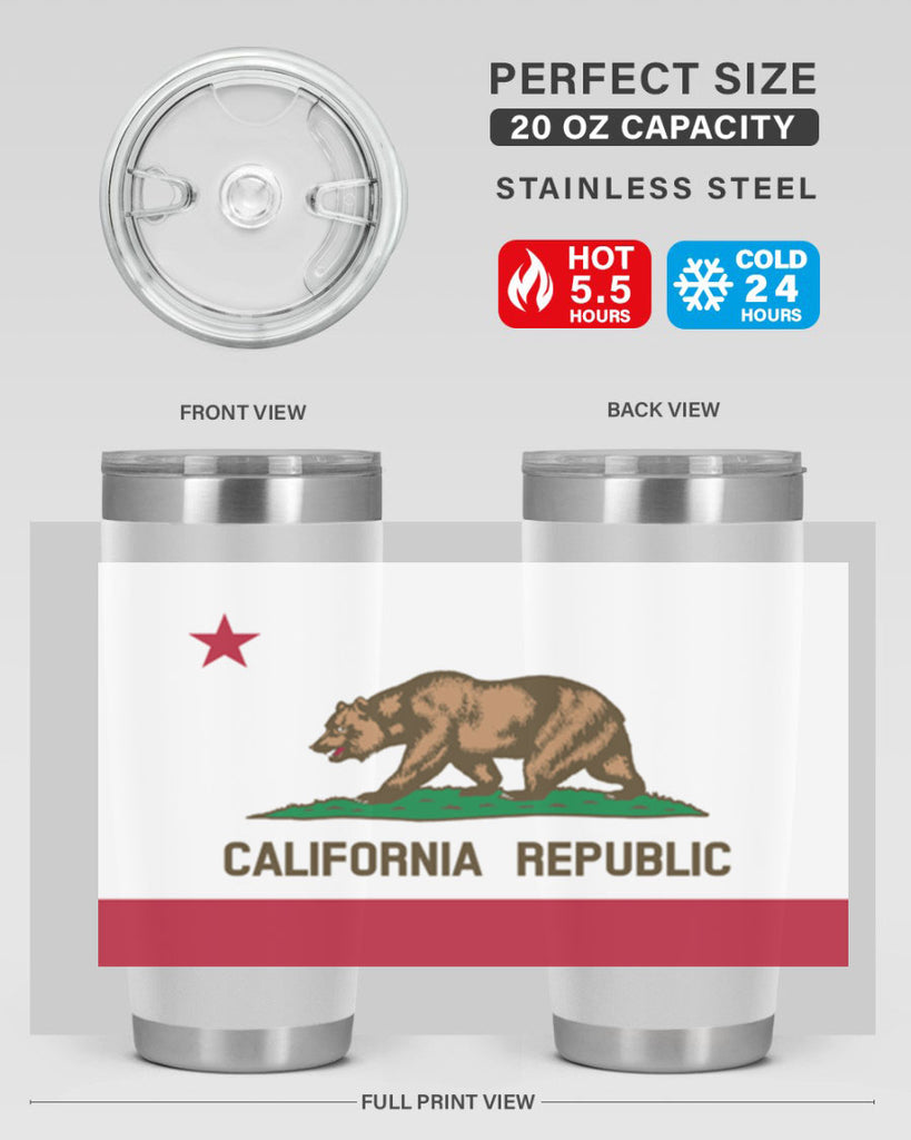 California 47#- Us Flags- Tumbler