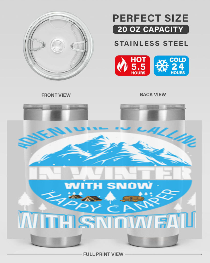 Camping Winter 39#- winter- Tumbler