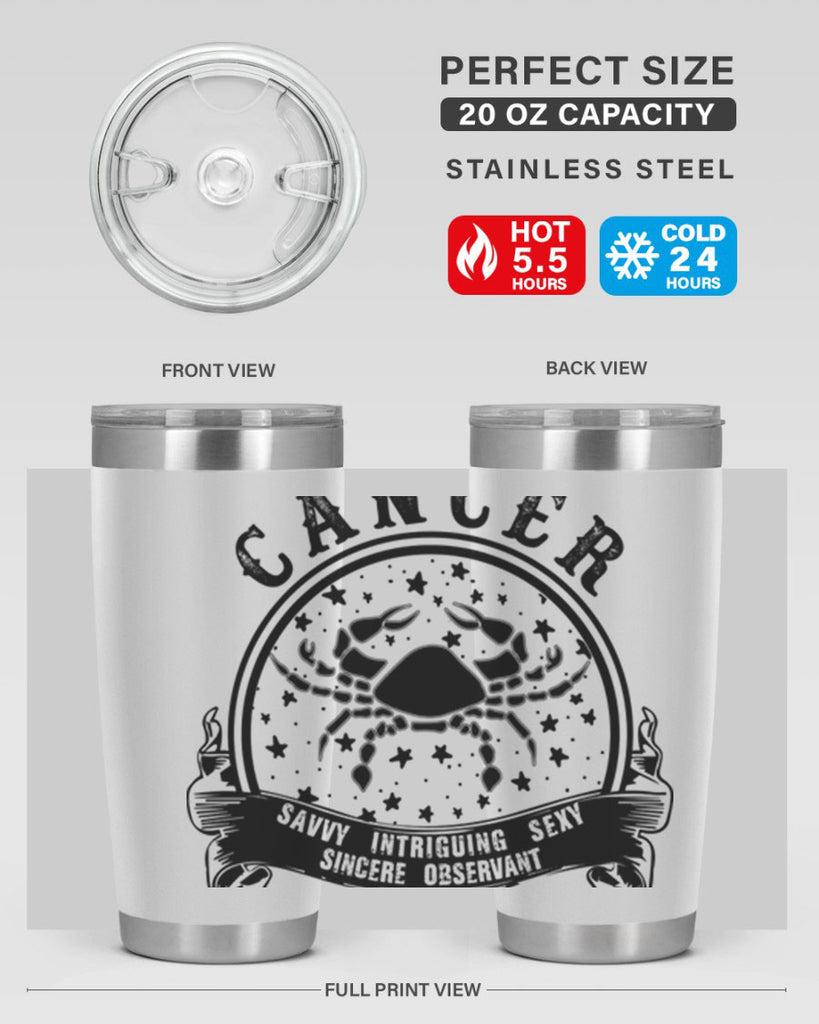Cancer 13#- zodiac- Tumbler