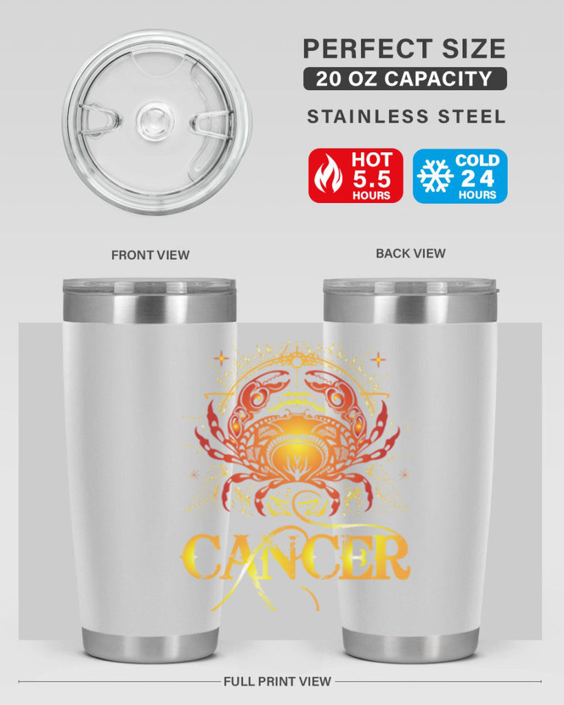 Cancer 163#- zodiac- Tumbler