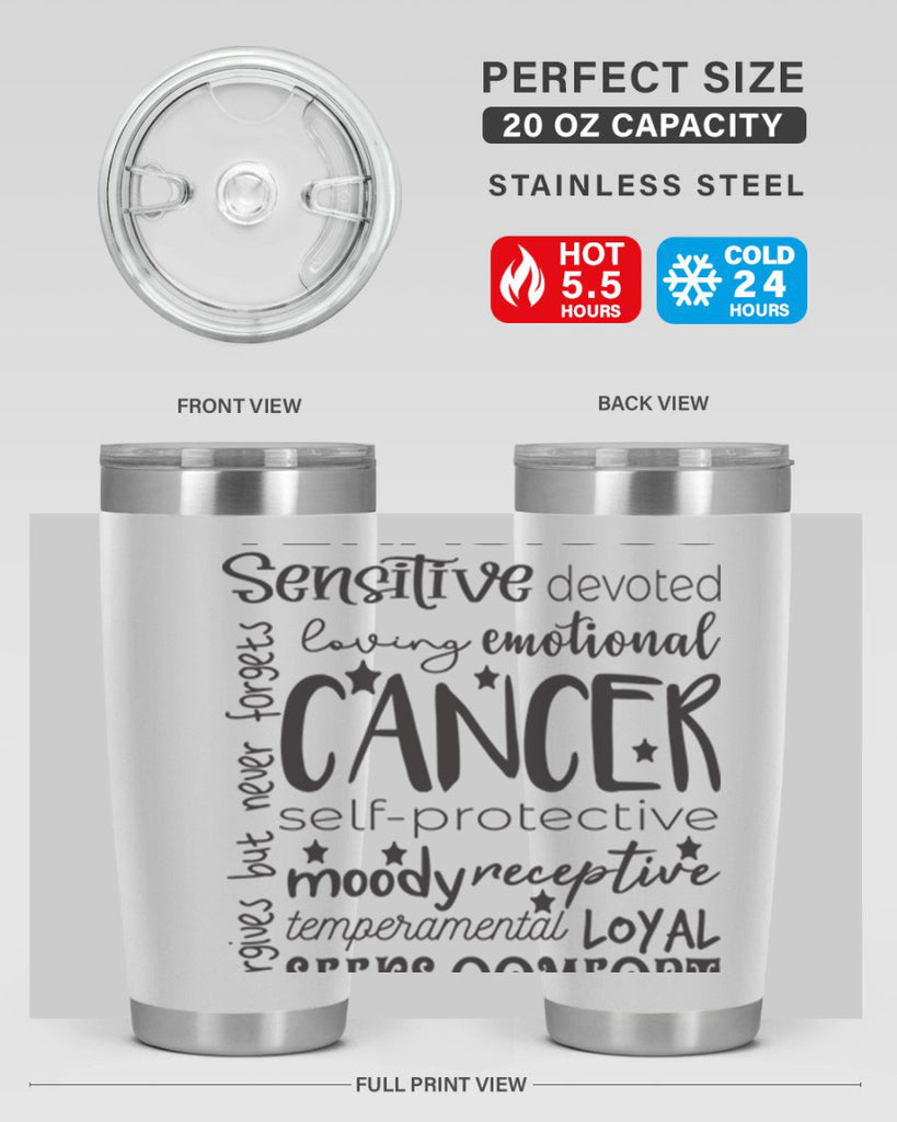 Cancer 565#- zodiac- Tumbler