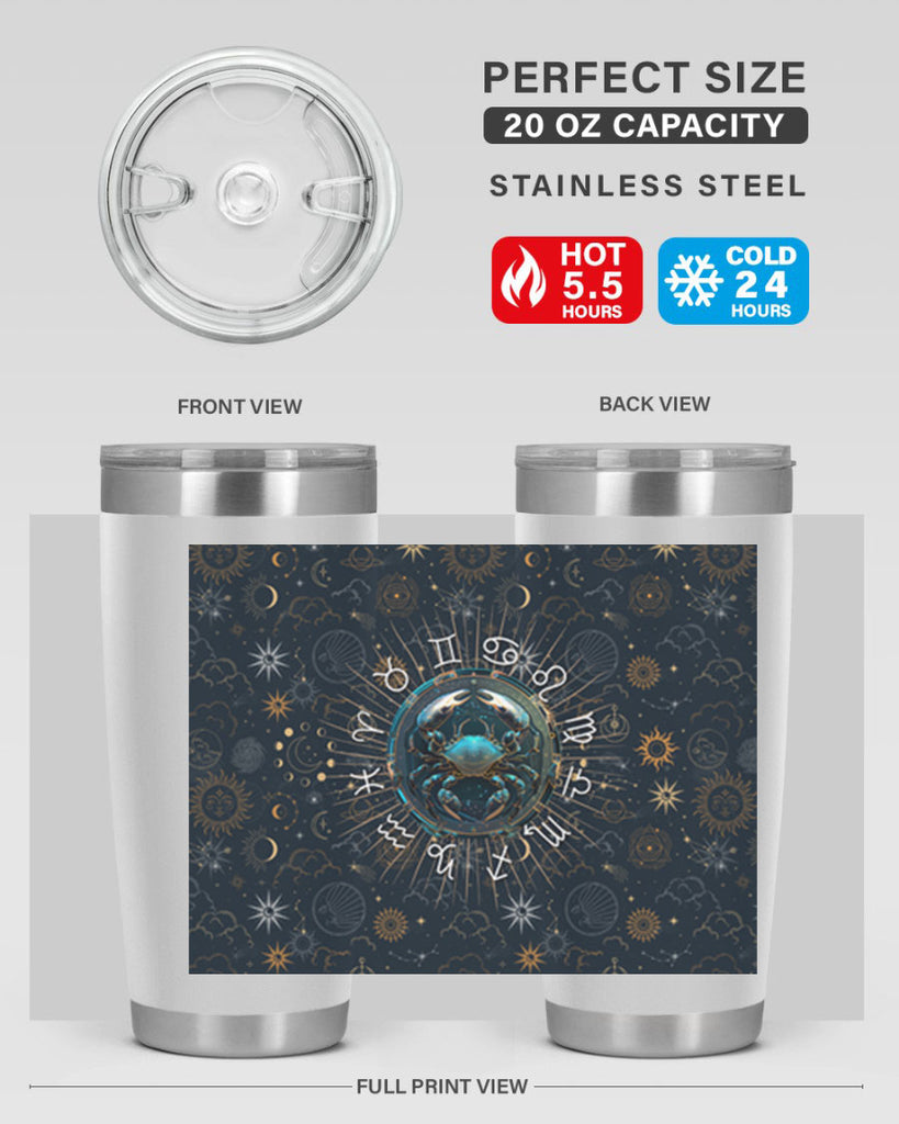 Cancer Straight 146#- zodiac- Tumbler