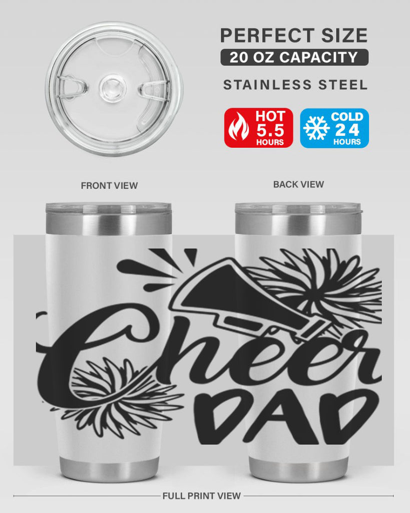 Cheer dad 1391#- cheer- Tumbler