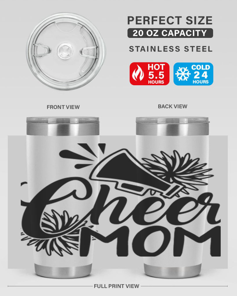 Cheer mom 1385#- cheer- Tumbler