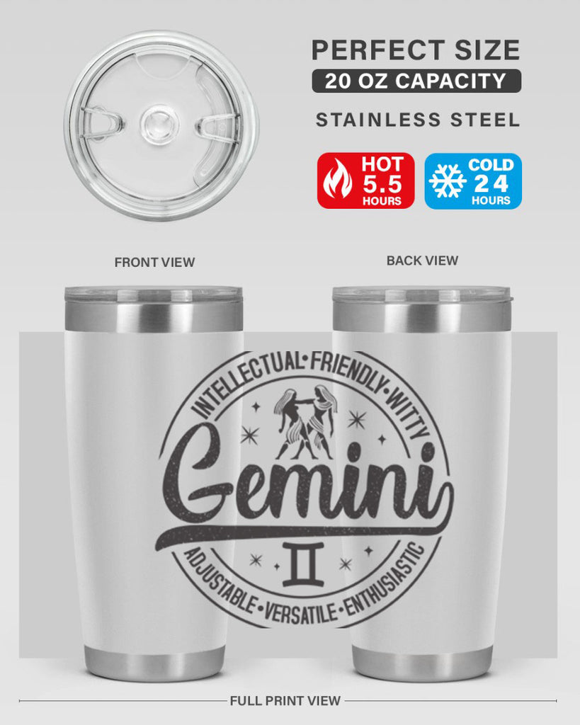 Gemini 225#- zodiac- Tumbler