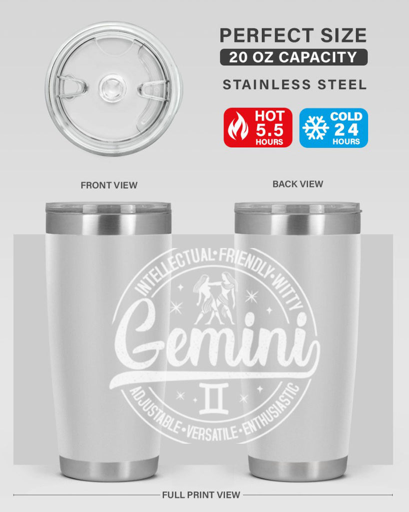Gemini 226#- zodiac- Tumbler