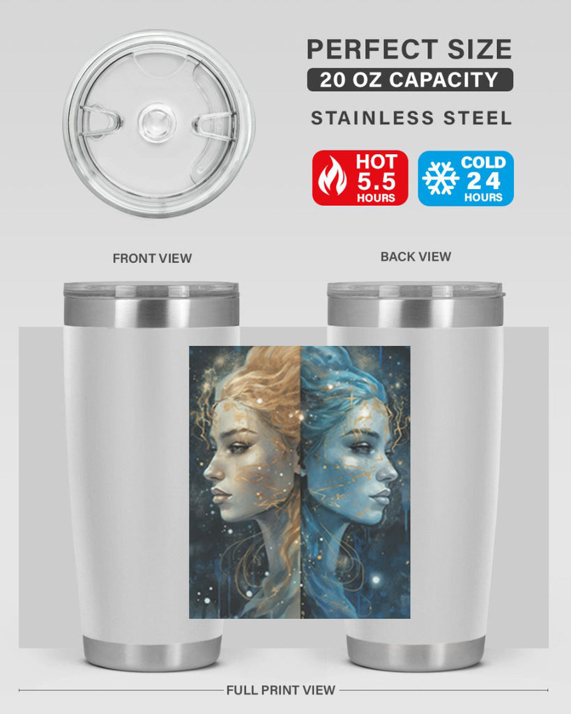 Gemini 56#- zodiac- Tumbler