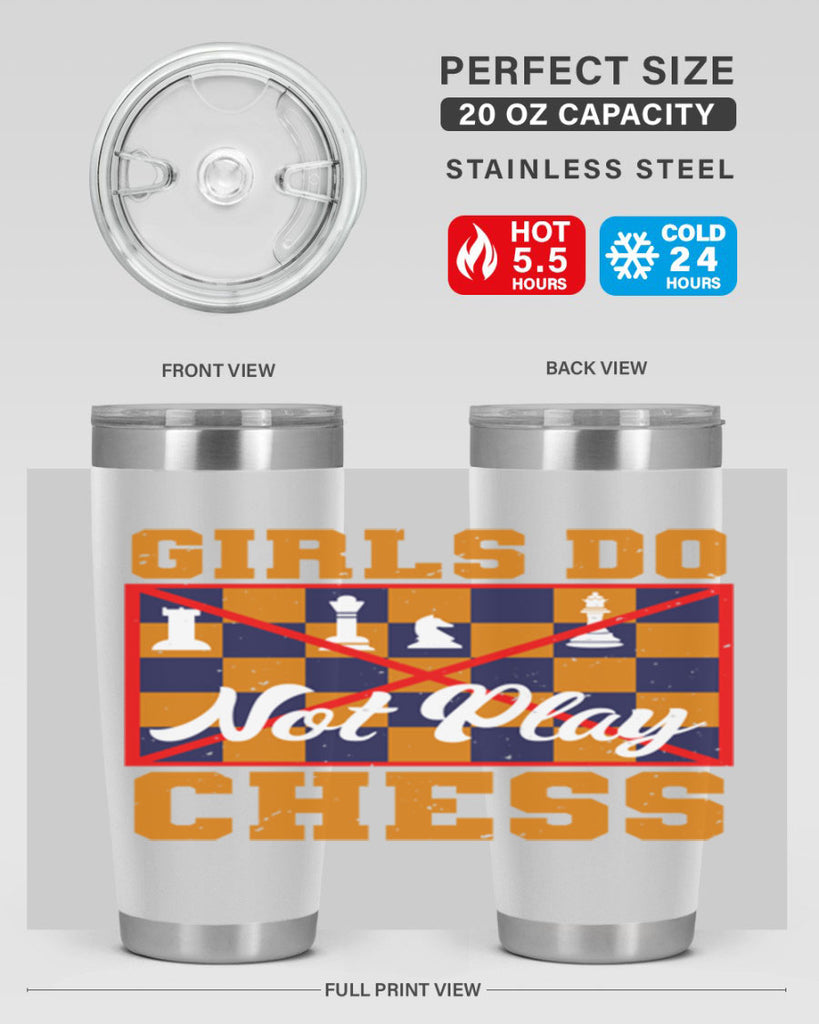 Girls do not play chess 49#- chess- Tumbler