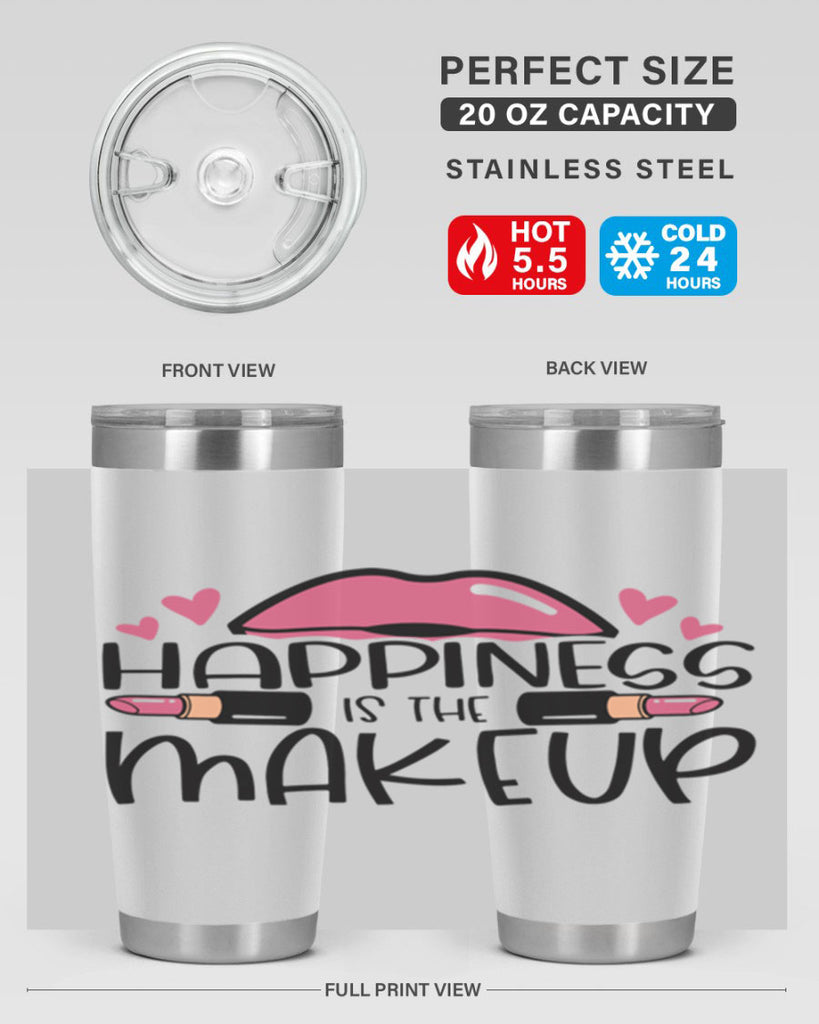 Hapiness Is The Makeup Style 95#- make up- Tumbler