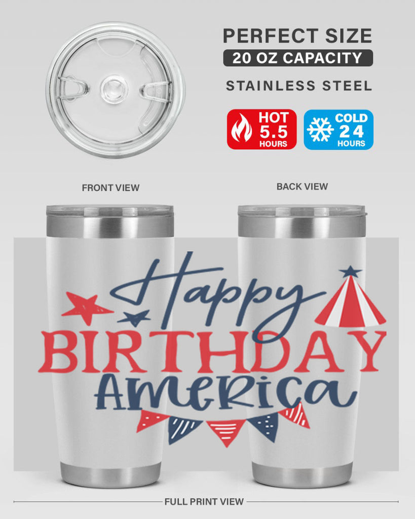 Happy Birthday america Style 30#- Fourt Of July- Tumbler