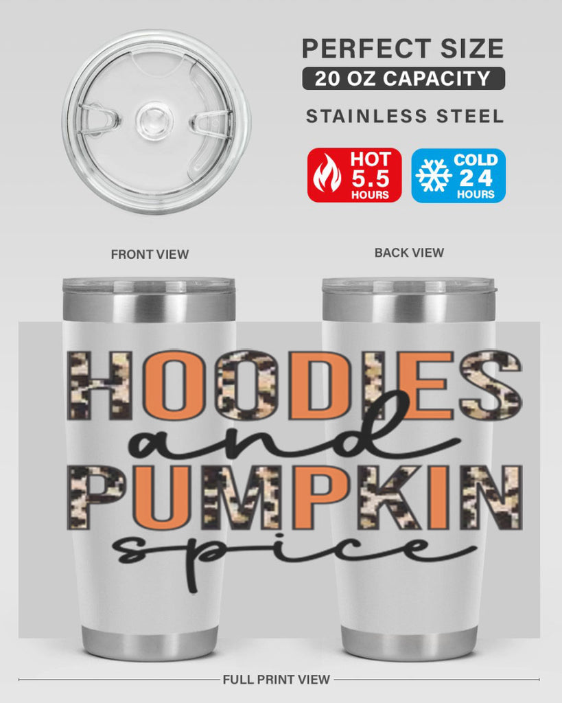 Hoodies and pumpkin spice 317#- fall- Tumbler