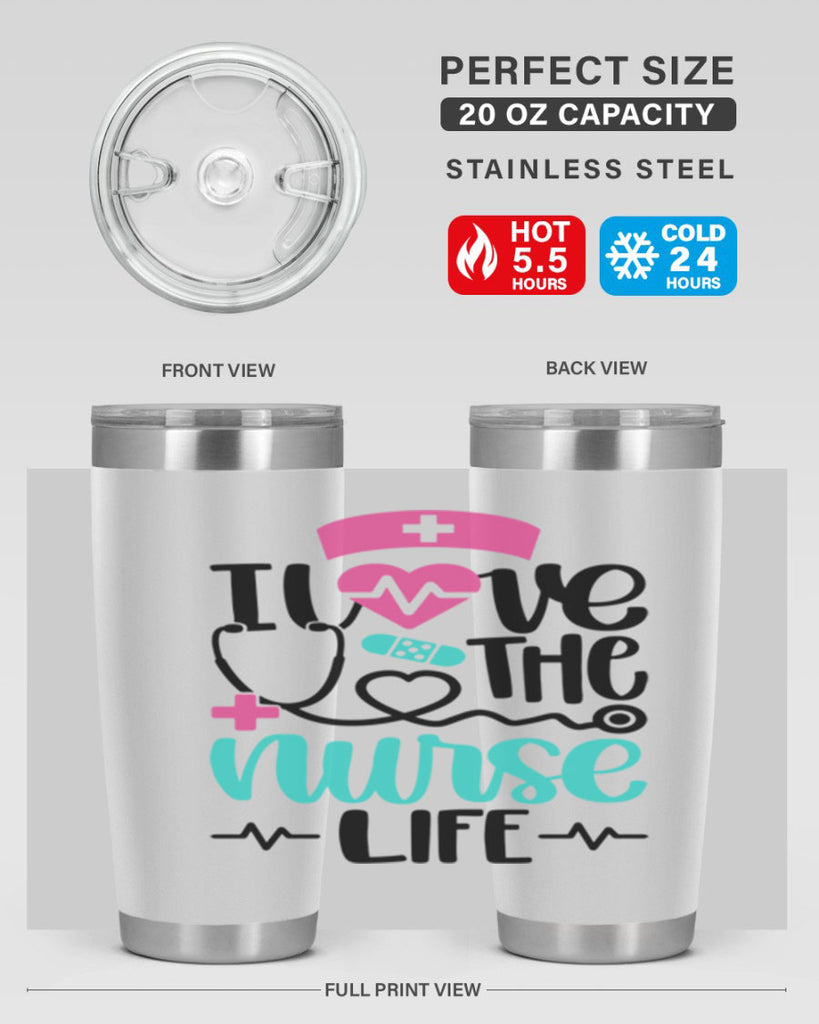 I Love The Nurse Life Style Style 169#- nurse- tumbler