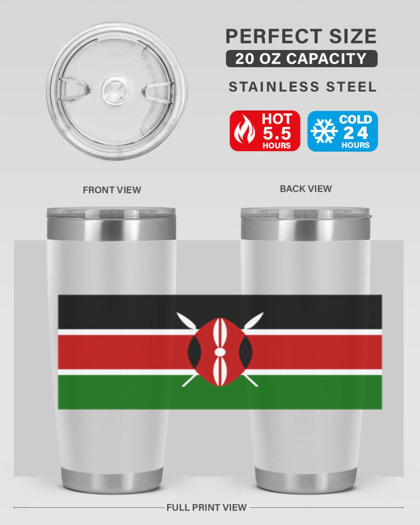 Kenya 110#- world flags- Tumbler