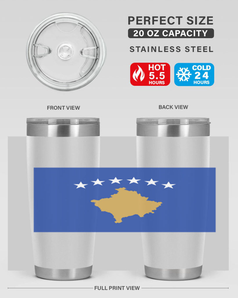 Kosovo 108#- world flags- Tumbler