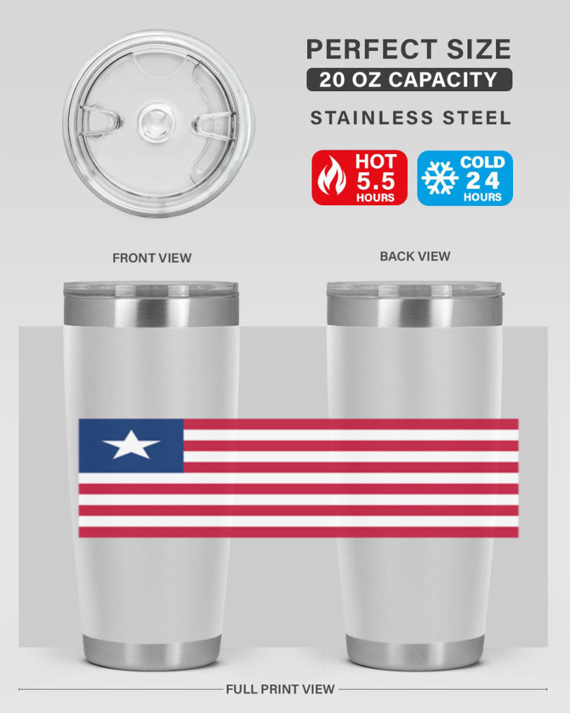 Liberia 101#- world flags- Tumbler