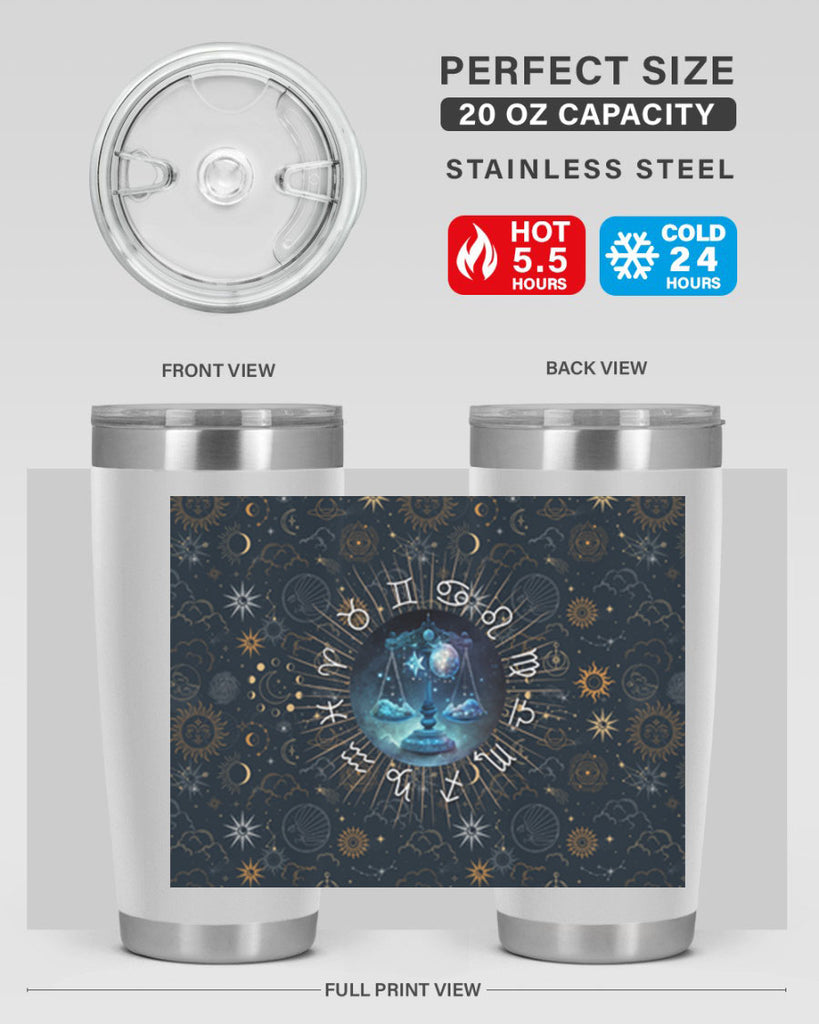 Libra Straight 317#- zodiac- Tumbler