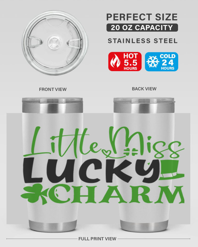 Little Miss Lucky Charm Style 154#- St Patricks Day- Tumbler