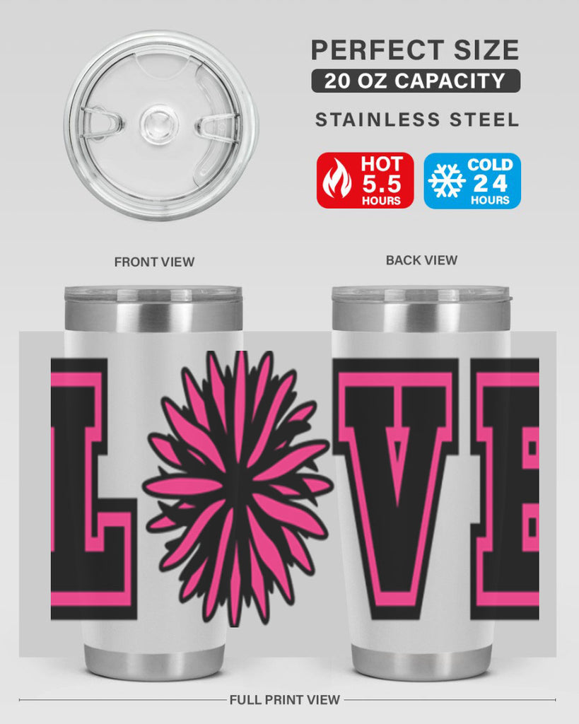 Love 694#- cheer- Tumbler