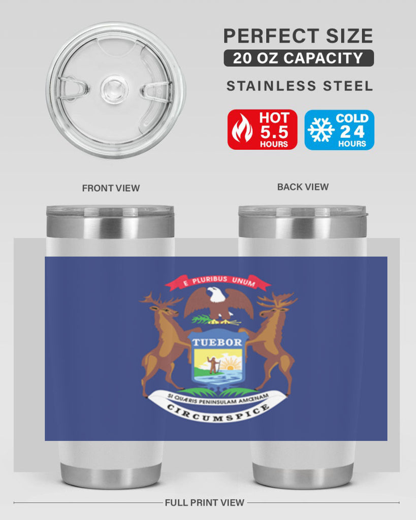 Michigan 30#- Us Flags- Tumbler