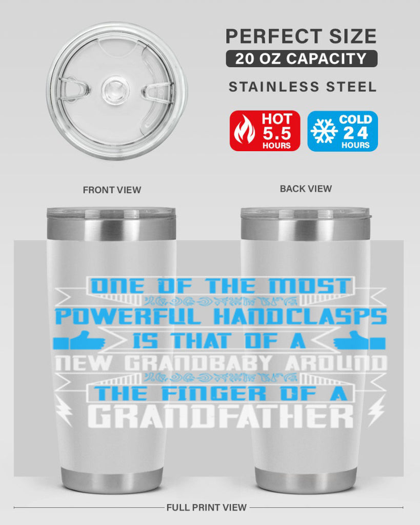 One of the most powerful handclasps is that of a new grandbaby 71#- grandpa - papa- Tumbler