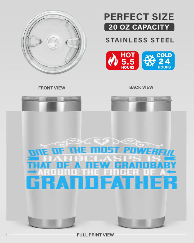 One of the most powerful handclasps is that of a new grandbaby 76#- grandpa - papa- Tumbler