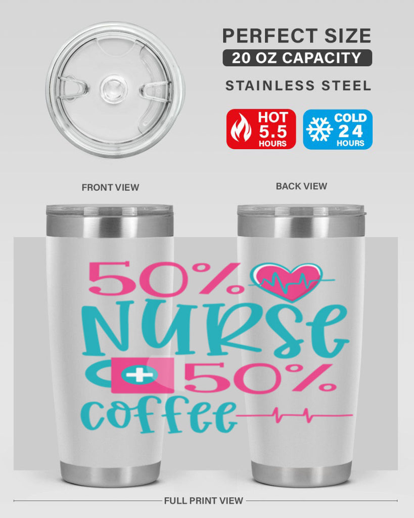 Percent Nurse Percent Coffee Style 395#- nurse- tumbler
